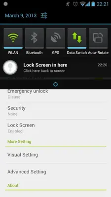 Lock Screen Setting android App screenshot 0